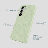Sage Green Lushy Leaves Samsung Galaxy S25+(Plus) Case