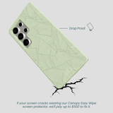 Sage Green Lushy Leaves Samsung Galaxy S25 Ultra Case