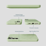 Sage Green Lushy Leaves Samsung Galaxy S25 Case