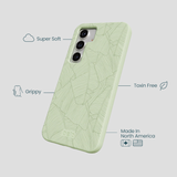 Sage Green Lushy Leaves Samsung Galaxy S25 Case