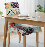 Anyseat White Floral Print Pattern Print Elastic Chair Cover – Plain Dining Slipcover & Home Décor