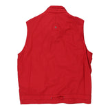 Vintage red Studio Jeans Gilet - mens x-large