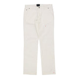 Cavalli Class Jeans - 34W UK 12 White Cotton