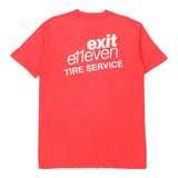Single Stitch Exit e11even. Pocket T'S Graphic T-Shirt - Large Red Cotton