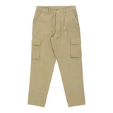 Unbranded Cargo Trousers - 34W 31L Beige Cotton