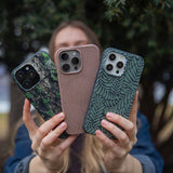Chocolate Brown Leaf Veins Google Pixel 9a Case