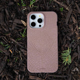 Chocolate Brown Leaf Veins Samsung Galaxy S23 Case