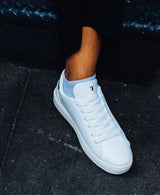 Women's Lace Up | White-Black