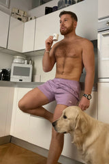 Lilac Cotton Boxer Shorts