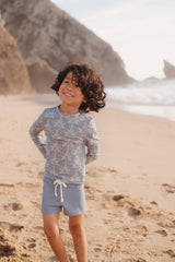 Recycled swim set Agik - Blue Peacock Mandala