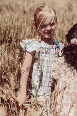 Carlina girl dress - Blue River Checks