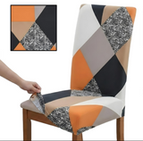 Anyseat Multi Color Geometric Pattern Print Elastic Chair Cover – Plain Dining Slipcover & Home Décor