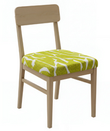 Anyseat Chair Cover Gold and White Crack Linear Design Stretch Seat Cover for Home Dinning Kitchen Washable Removable