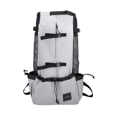 Anypet XL Light Gray Pet Carrier Backpack with Pockets – Travel & Driving Bag for Medium to Large Dogs