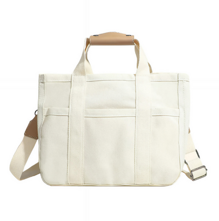 Anymom Mommy Diaper Bag Beige Nappy Handbag Waterproof Messenger Canvas Ins Style Maternity Hobos Bag for Stroller