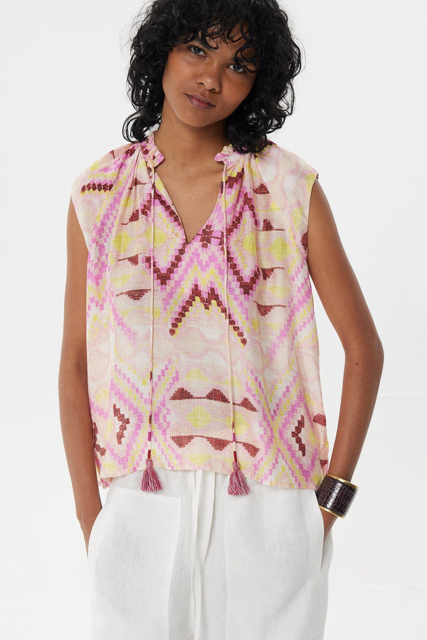 Blouse Cramer Keyla Top Pink-Vision