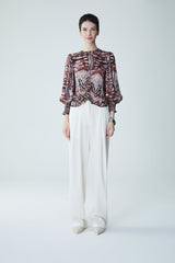 Blouse Junin Auka Top Sand-Melange