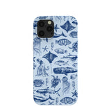Powder Blue Marine Life iPhone 12 Pro Max Case
