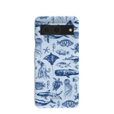 Powder Blue Marine Life Google Pixel 8 Case