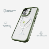 Clear Martini Moment iPhone 17 Case With Forest Floor Ridge (MagSafe included)