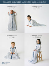 TOG 2.2 (Quilted) - Fort Blue Wearable Baby Sleep Sack