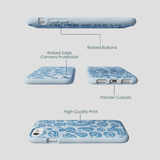 Powder Blue Melting Faces iPhone 6/6s/7/8/SE Case