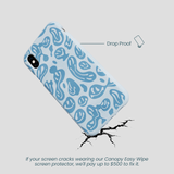 Powder Blue Melting Faces iPhone XR Case