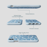 Powder Blue Melting Faces iPhone XR Case