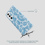 Powder Blue Melting Faces Samsung Galaxy S21 Case