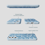 Powder Blue Melting Faces Samsung Galaxy S21 Case