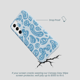 Powder Blue Melting Faces Samsung Galaxy S22 Case