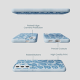Powder Blue Melting Faces Samsung Galaxy S22 Case