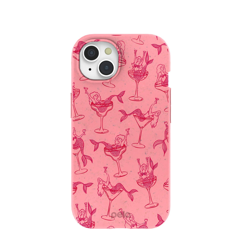 Bubblegum Pink Mermaid Cocktail iPhone 15 Case