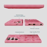 Bubblegum Pink Mermaid Cocktail Samsung Galaxy S24 Ultra Case