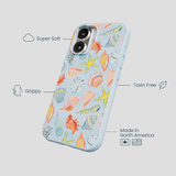 Powder Blue Mermaid Finds iPhone 16 Case