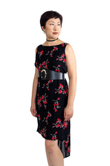 Sheer Floral Overdress - Red