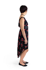 Sheer Floral Overdress - Red