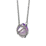 Caged Amethyst Gemstone Necklace