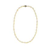 Linked 14k Gold Pearl Necklace