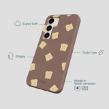 Chocolate Brown Mini Toast Samsung Galaxy S23 Case