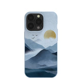Powder Blue Misty Mountains iPhone 13 Pro Case