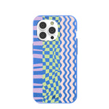 Electric Blue Mixed Up iPhone 14 Pro Case