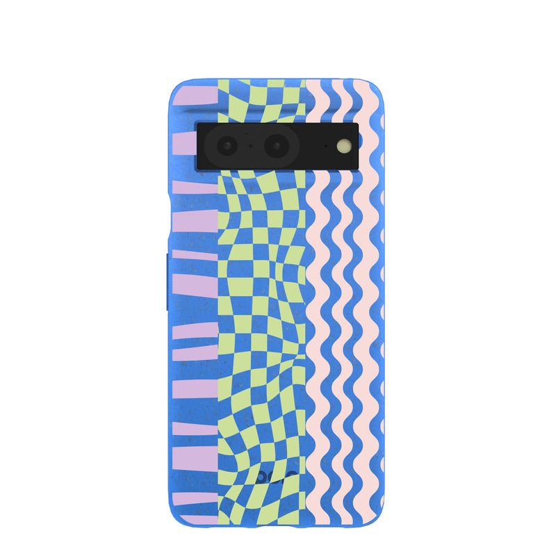 Electric Blue Mixed Up Google Pixel 8 Case