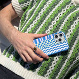 Electric Blue Mixed Up iPhone 12 Mini Case