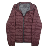 MICHAEL KORS Mens Puffer Jacket Maroon Nylon M
