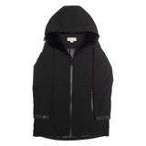MICHAEL KORS Womens Parka Coat Black Hooded M