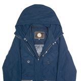 PRETTY GREEN Womens Rain Jacket Blue Hooded 2XL