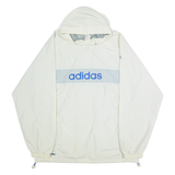 ADIDAS Mens Pullover Jacket Grey Hooded L