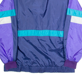 VICTORY TEAM Mens Track Jacket Purple Nylon XL