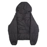 PUMA Womens Puffer Jacket Black Hooded M